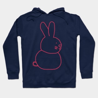 Color of the Year 2023 Viva Magenta Bunny Rabbit Hoodie